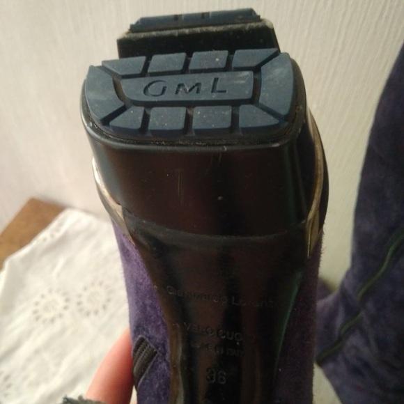 Gianmarco Lorenzi Purple Knee-High Boots - Picture 6 of 10